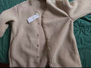 雪中飛外套女甜美風(fēng)顆粒絨春秋百搭保暖紐扣上衣 卡其色    XL 曬單實(shí)拍圖