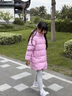 巴拉巴拉童裝兒童羽絨服男女童外套秋冬裝寶寶衣服中長(cháng)款保暖時(shí)尚上衣 紫紅-番鴨絨-85%絨子【加厚保暖舒適】 140 （充絨量145g） 曬單實(shí)拍圖