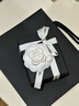 香奈兒（Chanel）25P女士耳釘水鉆吊墜雙c水鉆藍(lán)色愛心耳環(huán) 藍(lán)色 均碼 曬單實拍圖