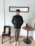 安踏（ANTA）輕薄立領(lǐng)排骨羽絨服男士2025冬季新款保暖通勤外套沖鋒衣內膽 基礎黑-2 L 曬單實(shí)拍圖