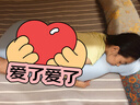 浪莎（langsha）床上抱枕睡覺(jué)孕婦夾腿冰絲涼感長(cháng)條大抱枕男女生睡覺(jué)專(zhuān)用夾腿側睡 春夏秋季-藍色【涼感透氣】 45cm*115cm 含枕芯 【成人款】 曬單實(shí)拍圖