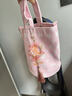 杭州靈隱2025年春日限定有錢(qián)花錢(qián)袋子粉色手提斜挎單肩包女款文創(chuàng  ) 梅煩惱掛件【已祝?！?曬單實(shí)拍圖