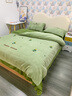 無(wú)印良品卡通毛巾繡牛奶絨四件套冬天兒童珊瑚絨床單被套宿舍床上三件套4 朵朵花開(kāi)-粉白【加密絨毛 溫暖舒適】 1.8m 床單款 四件套-被套200*230cm 曬單實(shí)拍圖