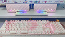 Colorfire電腦音響音箱家用桌面臺式機筆記本游戲音箱RGB炫酷燈效可變形拆分FS-D2101粉色 曬單實(shí)拍圖