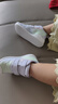 江博士學(xué)步鞋步前鞋春季男女童輕便透氣嬰兒鞋2B13A1001CW紫色22碼 曬單實(shí)拍圖