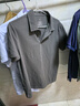 拇指白小T【冰玉POLO】25春夏新品短袖POLO衫男士涼感抗菌翻領(lǐng)半袖上衣 【舒爽涼感】深灰 L 曬單實(shí)拍圖