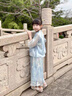 WVD女童新中式套裝夏季2025新款兒童漢服童裝女孩夏裝薄款國風(fēng)兩件套 藍色 藍色 110 CM 曬單實拍圖