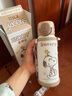 史努比（SNOOPY）兒童保溫杯吸管水杯316食品級男女學生雙飲杯子便攜大容量水壺 咖色500ML【316+杯套】吸管&直飲 曬單實拍圖