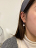 老鳳祥 S925純銀七夕節(jié)禮物珍珠耳釘女生耳環(huán)耳飾耳墜生日情人節(jié)送女友 【銀色*八倉發(fā)貨】*當(dāng)/次日達(dá)-時尚珍珠耳環(huán) 曬單實(shí)拍圖
