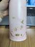 膳魔師保溫杯大容量中國色水杯男女士辦公杯子附贈杯包生日禮物 白梅 400ml 曬單實(shí)拍圖