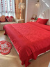 高級感提花結婚床上純棉四件套婚慶大紅色全棉被套新婚房喜被床單 生生世世【臻選優(yōu)質(zhì)長(cháng)絨棉】 1.8米床單【適合被芯200*230】 曬單實(shí)拍圖