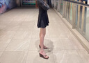 茯見(jiàn) 坡跟豹紋夾趾涼拖鞋女2025新款外穿設計感高跟細帶百搭涼鞋女 豹紋 7cm 37 曬單實(shí)拍圖