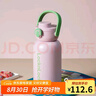 樂扣樂扣（LOCK&LOCK）帶吸管保溫保冷運(yùn)動(dòng)杯1.1L戶外旅行大容量保溫杯LHC3332PIK粉色 曬單實(shí)拍圖