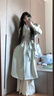 GARNUO白色風(fēng)衣外套女中長(cháng)款2025新款早春秋季韓系小個(gè)子高級感收腰大衣 白色 S 【80-110斤】 曬單實(shí)拍圖