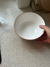 賀川屋陶瓷碗日式釉下彩6英寸面碗家用飯碗套裝 4只裝 蘭亭序 曬單實(shí)拍圖