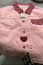 歐姆熊女童牛仔外套春秋款2025新款小女孩寶寶秋季上衣小童兒童秋裝衣服 粉色 100 曬單實(shí)拍圖