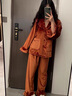 莫代爾秋冬季2025新款金絲絨睡衣女長(cháng)袖長(cháng)褲可外穿家居服女士感套裝 2473-巖石棕【金絲絨 不加絨】 XL 曬單實(shí)拍圖