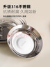 onlycook316不銹鋼盤(pán)子 食品級餐碟子 家用備菜盤(pán) 圓盤(pán)餐盤(pán)餐具 26cm 曬單實(shí)拍圖