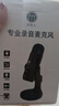 好牧人 錄音設(shè)備直播麥克風(fēng)電腦USB筆記本臺式主播話筒K歌游戲有聲書專業(yè)配音YY語音視頻會議電容麥 黑色【手機/電腦·通用】-圓盤支架款 曬單實拍圖