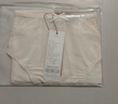 金三塔女式內褲100%桑蠶絲中腰蕾絲性感三角褲真絲內褲女 裸色 1條 XL 曬單實(shí)拍圖