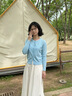 名創(chuàng)優(yōu)品（MINISO）針織衫女2025新款早秋女士氣質穿搭小個子短款休閑寬松開衫薄外套 米白 L /165(體重110-125斤) 曬單實拍圖