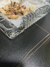 得力(deli) 歐式方形玻璃煙灰缸 車載家用高端大氣茶幾餐桌擺件 180*180mm  曬單實(shí)拍圖