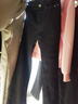 美麗衣櫥（BEAUTIFUL WARDROBE）黑色微喇牛仔褲女秋季高腰顯瘦小個(gè)子喇叭褲時(shí)尚馬蹄九分褲子女 曬單實(shí)拍圖