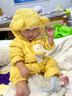 巴拉巴拉童裝嬰兒連體羽絨服輕薄羽絨服寶寶衣服2025冬裝抱衣爬服男童女童 黃色雪人-白鴨絨 90 cm-充絨量47g 曬單實(shí)拍圖