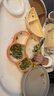 樂扣樂扣硅膠餐盤嬰兒輔食分格盤幼兒園寶寶家用分餐盤吸盤式自主進食餐具 曬單實拍圖