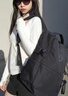 LULULAM LULU露露lemon背包lulu new crew backpack多功能瑜伽健身包雙肩旅行 瀝青灰 曬單實(shí)拍圖