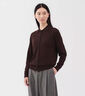 無印良品（MUJI）女式 羊毛可水洗高針距POLO開衫 毛衣女裝上衣外套 25年秋季新品 深棕色 M （160/84A） 曬單實拍圖