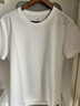 布先生通勤白T恤男士圓領(lǐng)短袖內搭透氣速干夏季新款 皓月白 S (165)  曬單實(shí)拍圖