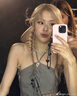 DZZIT地素【明星同款】半身裙2024冬季新款荷葉邊新中式裙子女 黑色 常規 S 曬單實(shí)拍圖