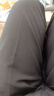 花花公子西褲男修身免燙西裝褲商務(wù)垂感西服褲夏季黑色職業(yè)休閑長(cháng)褲子 黑色 30 （2尺3） 曬單實(shí)拍圖