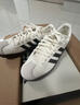 adidas「T頭鞋」VL COURT復古休閑板鞋德訓鞋男女阿迪達斯輕運動(dòng) 漢玉白/黑色/樹(shù)脂黃   38 曬單實(shí)拍圖