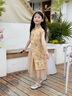 WVD國際品牌女童旗袍國風(fēng)漢服洋裝夏款2025新款兒童新中式套裝裙夏季古風(fēng)裙 YDTZ楓葉畫(huà)畫(huà)套裙黃色 YDTZ楓葉 120 曬單實(shí)拍圖