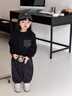 G.duck小黃鴨女童洋氣寬松春秋季豹紋衛衣套裝女寶寶2025新款早秋裝休閑 圖片色 90 碼建議身高80-90cm 曬單實(shí)拍圖