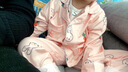 莫代爾兒童睡衣春秋新款中小童女孩卡通超萌開衫套裝女童薄款長(zhǎng)袖家居服 粉色蘿卜兔 110碼建議身高100-110 拍1件發(fā)一 曬單實(shí)拍圖