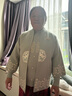 俞兆林中老年人女裝毛衣外套奶奶秋冬裝媽媽春季針織70歲80老太太衣服 灰藍(lán)色兩件套 5XL 建議(145-160斤) 曬單實(shí)拍圖