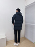 波司登（BOSIDENG）25新款冬季羽絨服90絨男短款厚實(shí)休閑通勤百搭外套B250245105 墨石藍(lán)|5984 M 175/96A 體重約130-140斤 曬單實(shí)拍圖