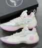 李寧（LI-NING）籃球鞋WOW10韋德之道男款緩震回彈實(shí)戰專(zhuān)業(yè)比賽運動(dòng)鞋ABAS083 白粉余暉/-36 41 曬單實(shí)拍圖