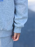 巴拉巴拉balaOne兒童套裝女童男童2件套新款童裝2025秋冬加絨保暖 淺花灰00205 130 曬單實(shí)拍圖