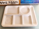 廚萬雅密胺快餐盤圓形六格仿瓷打餐盤商用工廠學(xué)校飯?zhí)貌捅P餐具餐盒 曬單實拍圖