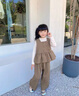G.duck小黃鴨女童春秋套裝2025新款時(shí)髦兒童女寶寶闊腿褲秋季馬甲三件套 圖片色三件套背心+內(nèi)搭+褲子 均碼 100碼建議身高90到100厘米 曬單實(shí)拍圖