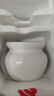 拜杰小瓦罐陶瓷燉盅隔水燉燕窩蒸湯盅帶蓋蒸蛋碗白色 400ml 曬單實(shí)拍圖