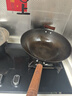 王源吉炒鍋老式鑄鐵鍋無(wú)涂層炒菜鍋不粘龜紋鍋生鐵鍋34cm天凈沙 曬單實(shí)拍圖