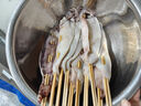 富海錦魷魚半支串凈重440g 10-12串 轟炸大魷魚燒烤火鍋食材海鮮軟足類 曬單實拍圖