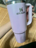 STANLEY巨無(wú)霸吸管杯水杯保溫杯大容量不銹鋼杯子辦公887毫升-夢(mèng)幻紫菀 曬單實(shí)拍圖