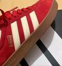 adidas「T頭鞋」VL COURT復古休閑板鞋德訓鞋男女阿迪達斯輕運動(dòng) 淺猩紅/暖香草色/黃色   36 曬單實(shí)拍圖