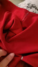 優(yōu)奇新生兒衣服紅色嬰兒滿(mǎn)月百天和尚服寶寶0-3月純棉綁帶哈衣a類(lèi) 曬單實(shí)拍圖